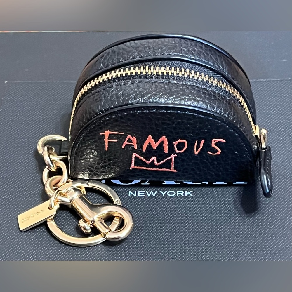 Coach X Jean Michel Basquiat Mini Half Moon Bag Charm